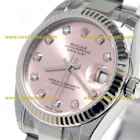 rolex rosa brillanti|Orologio Rolex Oyster Perpetual 36 in acciaio Oystersteel.